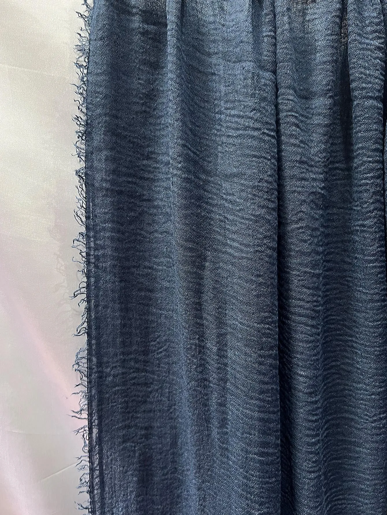 1pc Women's Solid Color Pleated Headband Scarf, Basic Classic Head Wrap