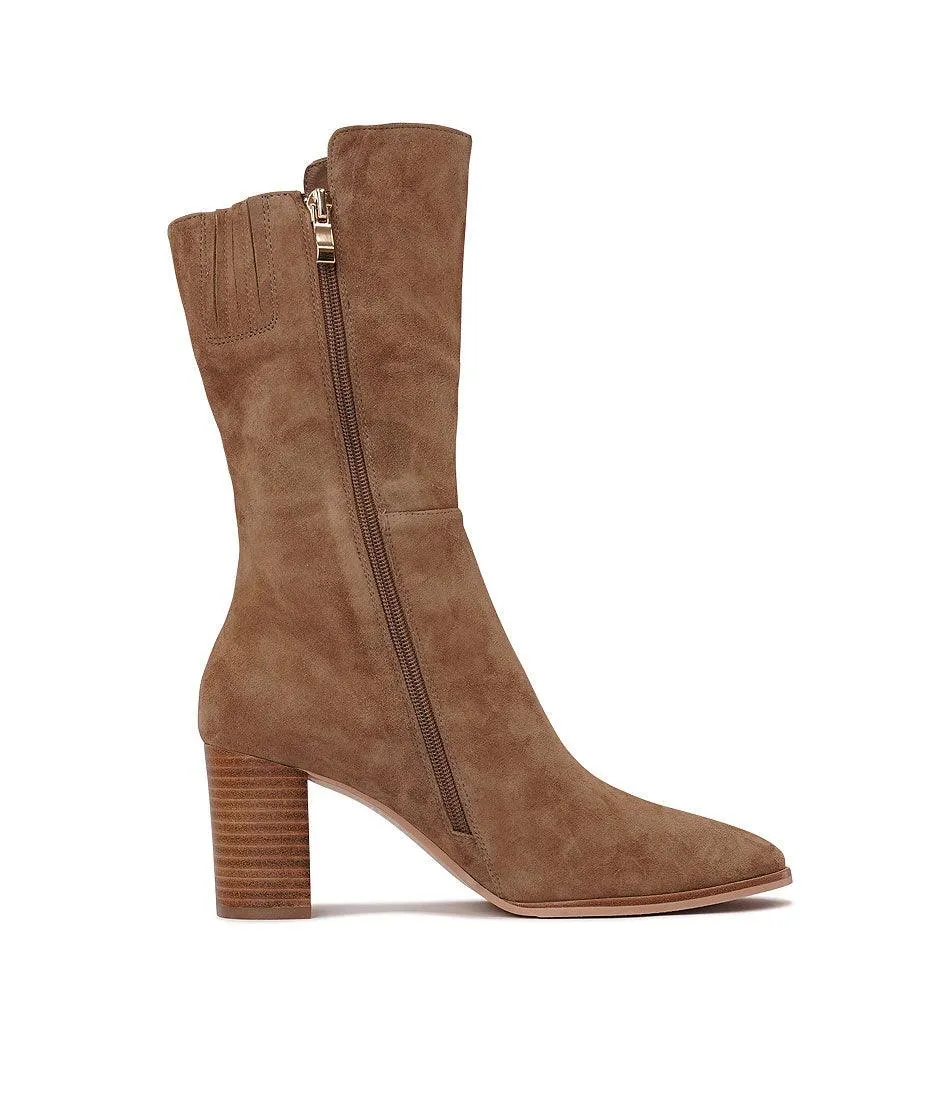 Aisley Light Choc Suede Boots