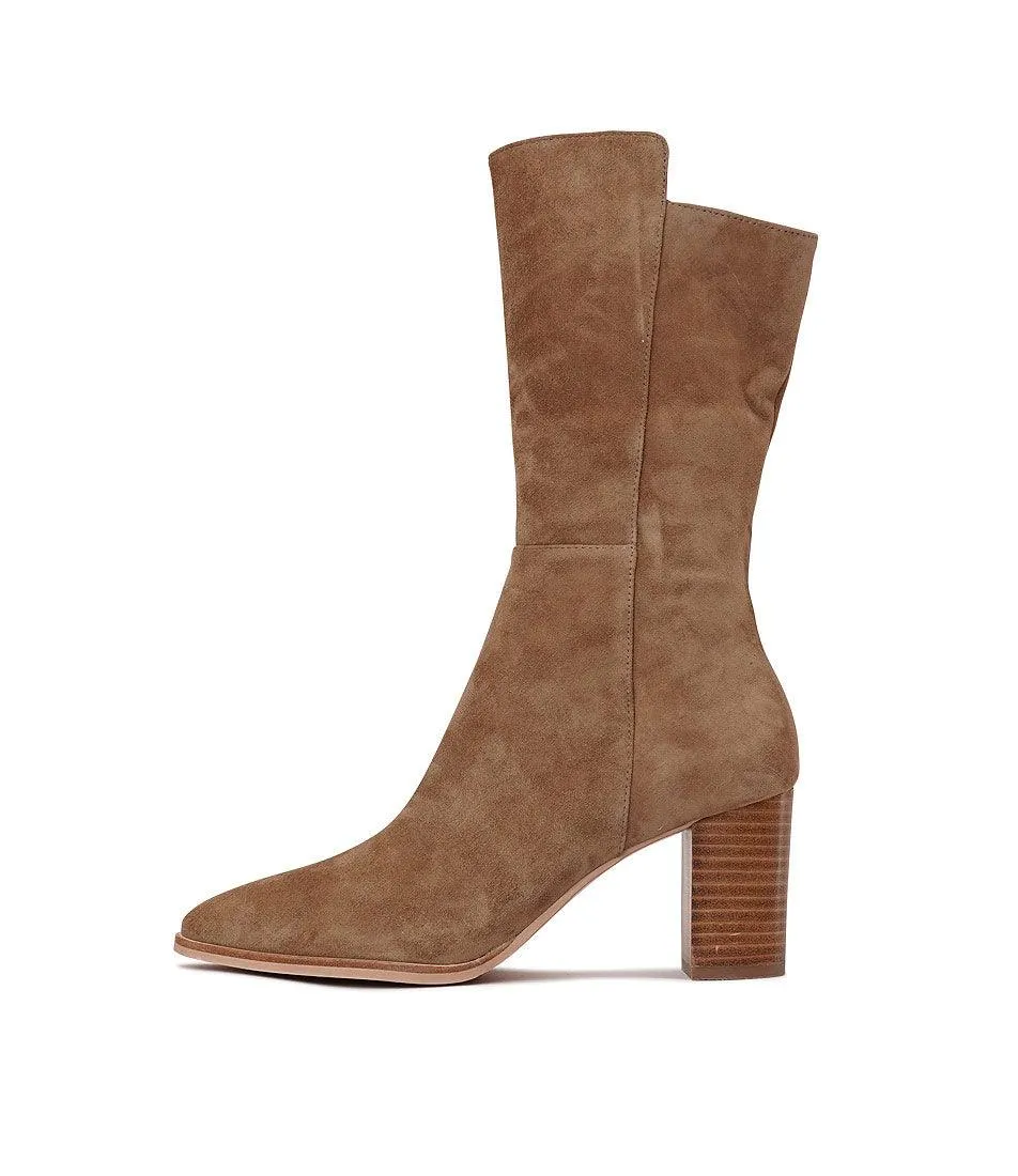 Aisley Light Choc Suede Boots