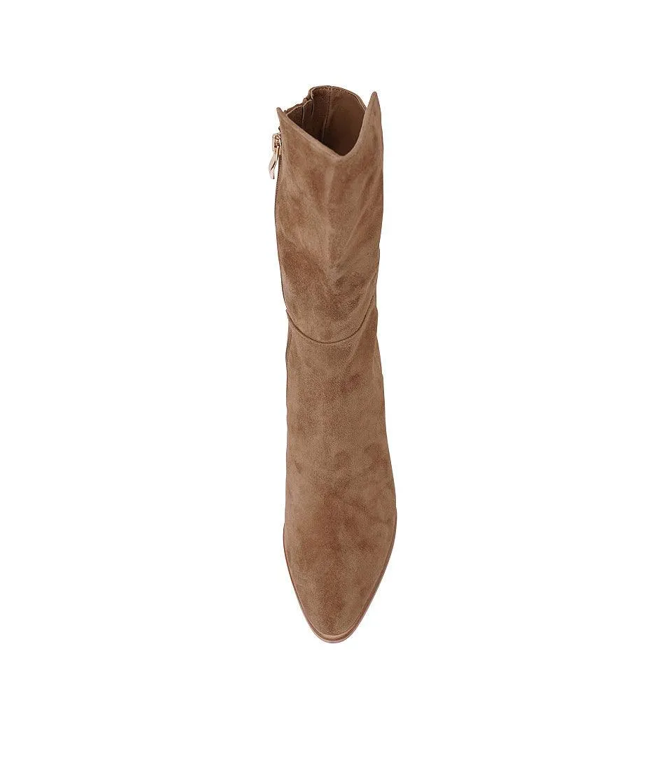 Aisley Light Choc Suede Boots