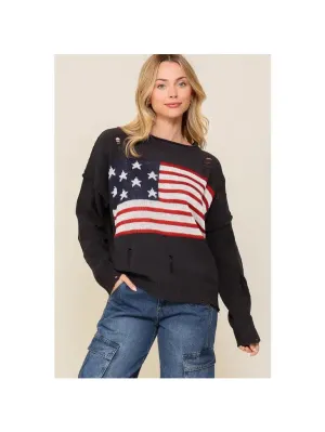 American Flag Sweater
