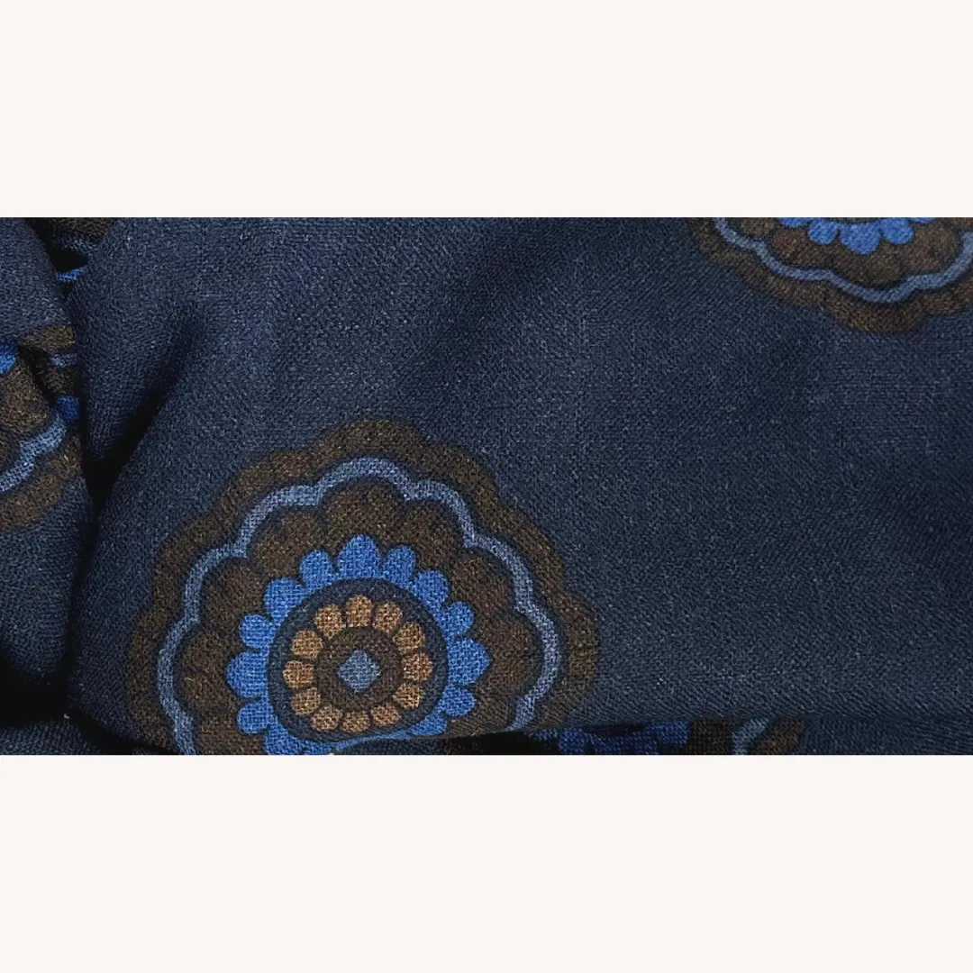 Blue Wool Scarf