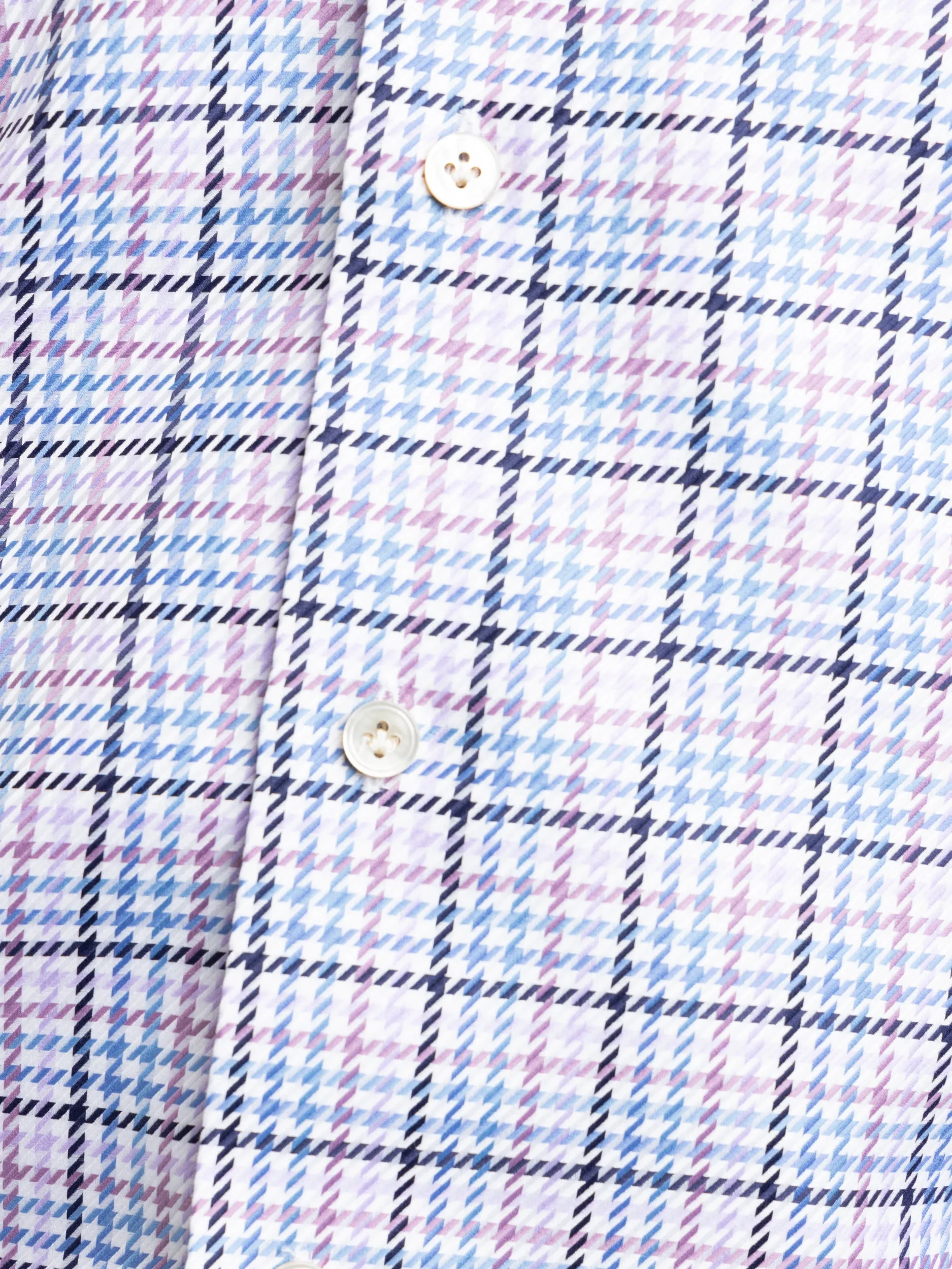Blue/Purple Houndstooth Modern Fit Dress Shirt