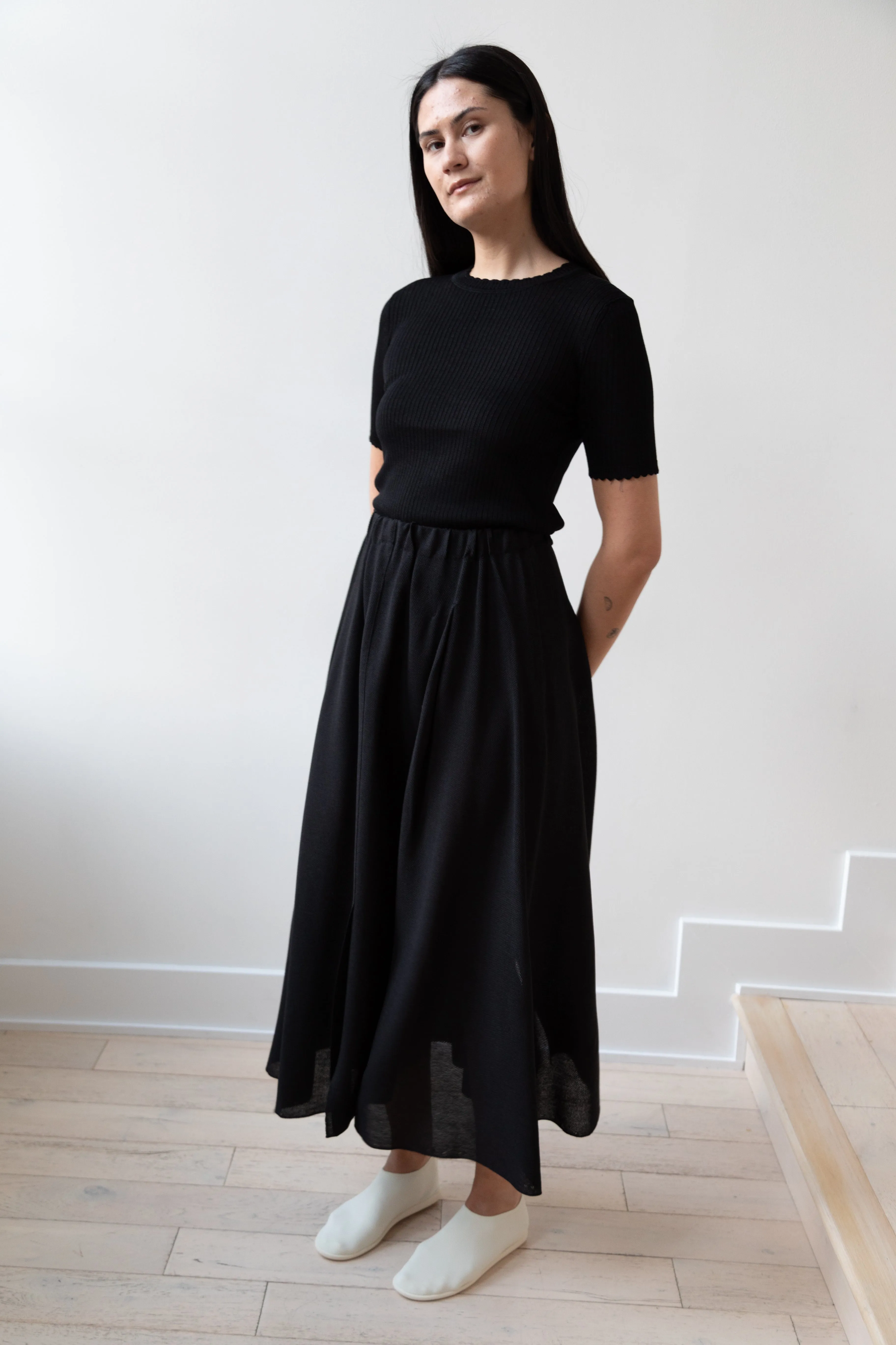 Boboutic | Fly Skirt in Black Silk
