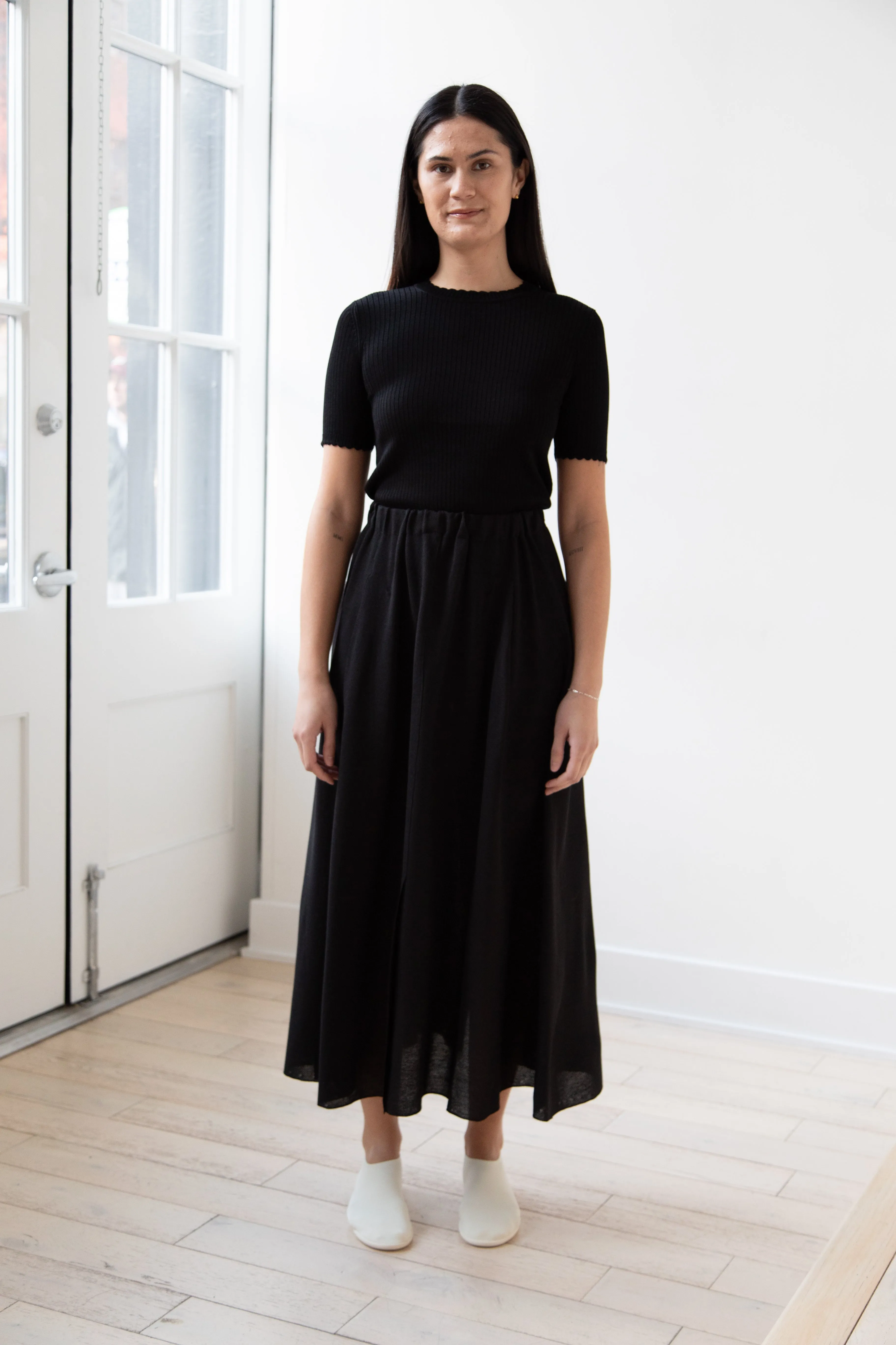 Boboutic | Fly Skirt in Black Silk