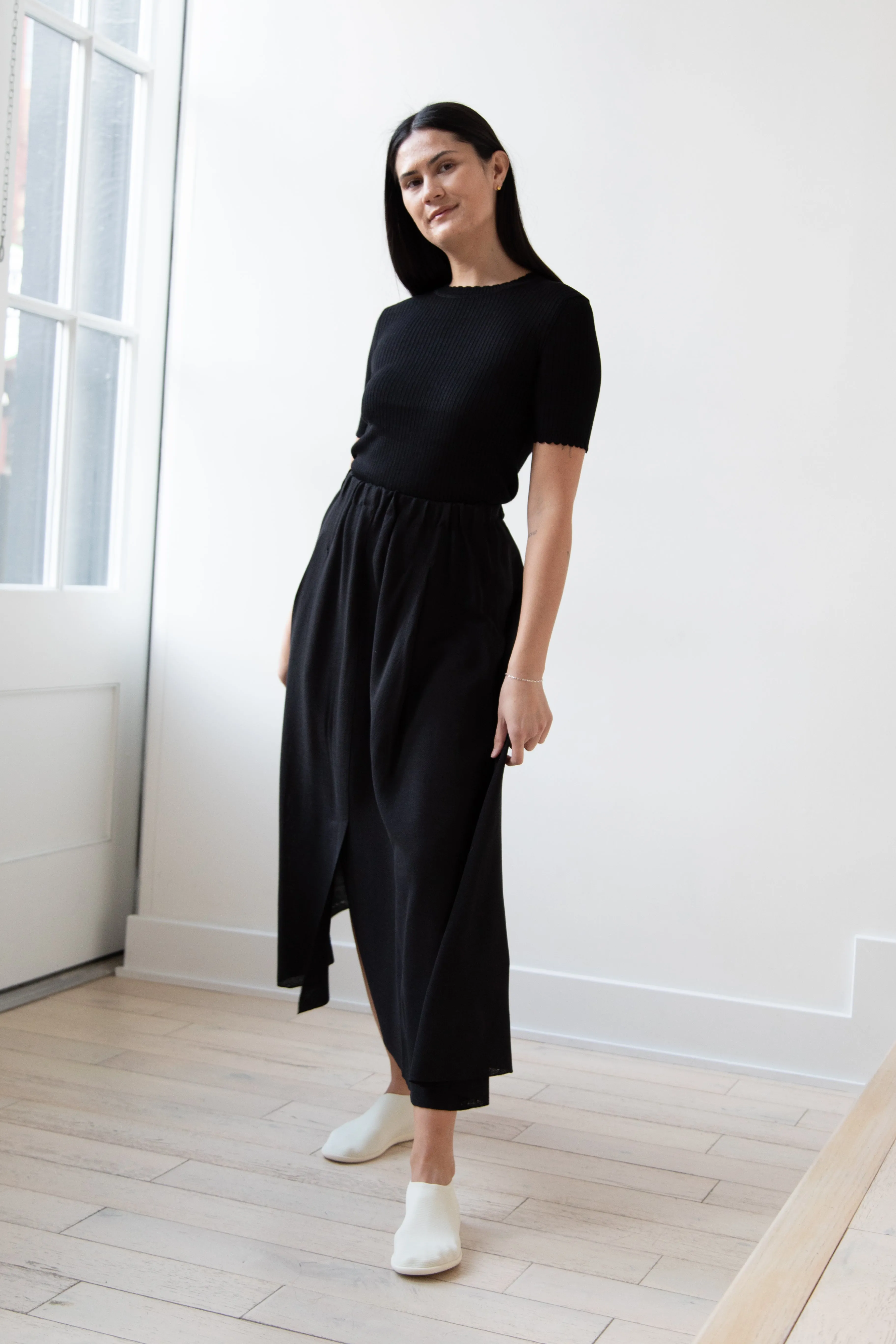 Boboutic | Fly Skirt in Black Silk