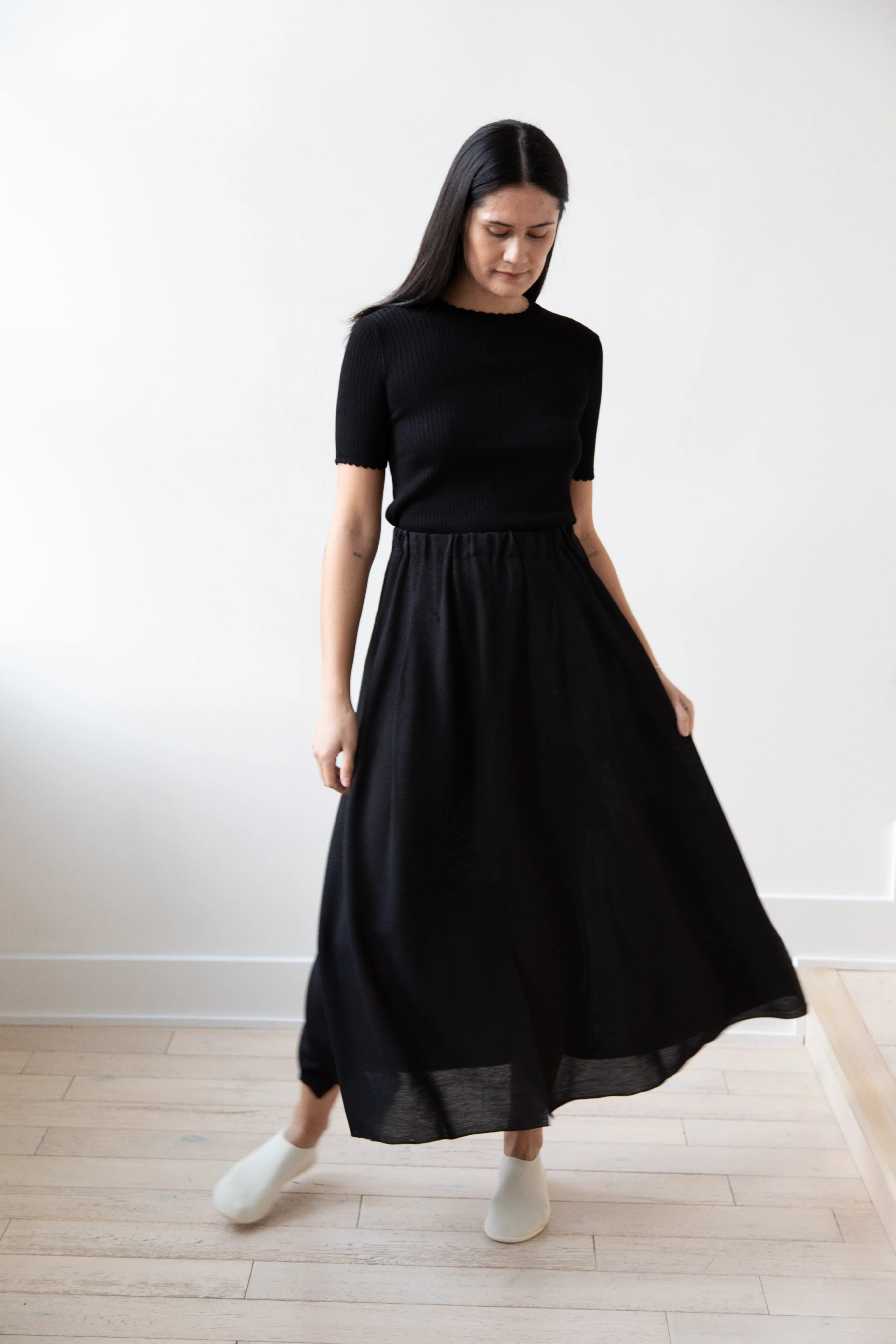 Boboutic | Fly Skirt in Black Silk