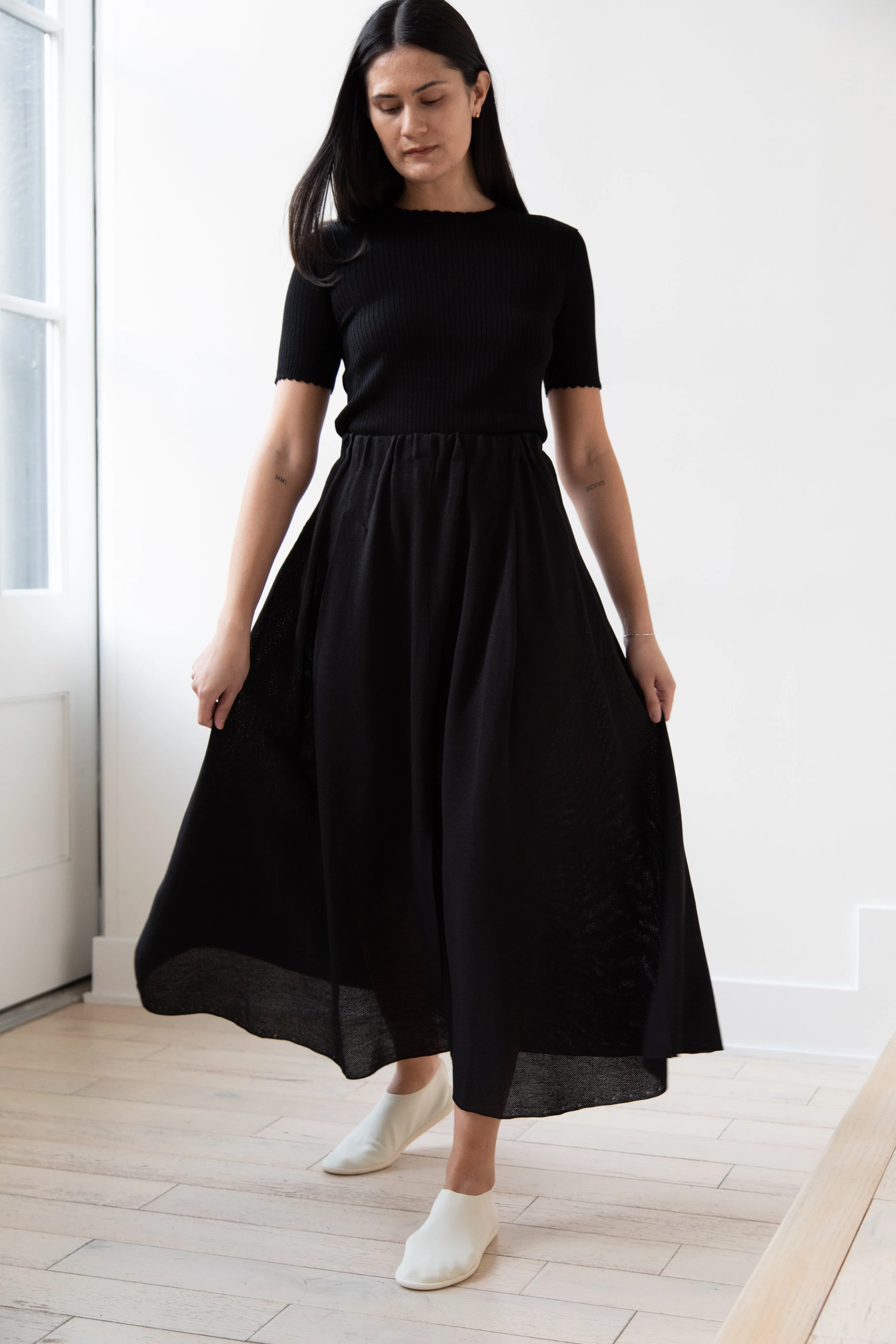 Boboutic | Fly Skirt in Black Silk