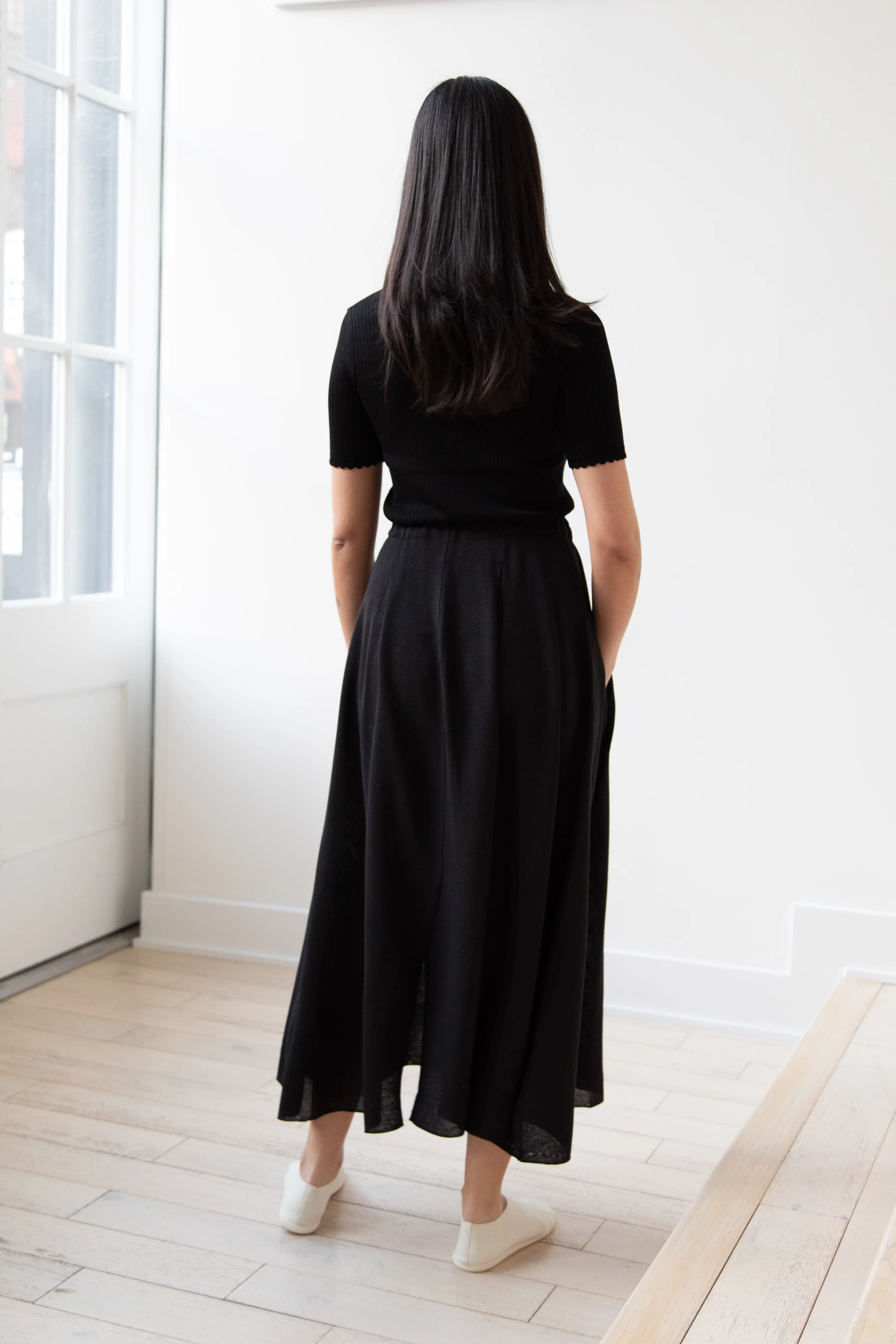 Boboutic | Fly Skirt in Black Silk