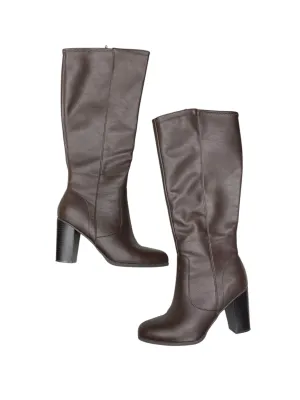 Boots Knee Heels By Style And Company In Brown, Size: 8