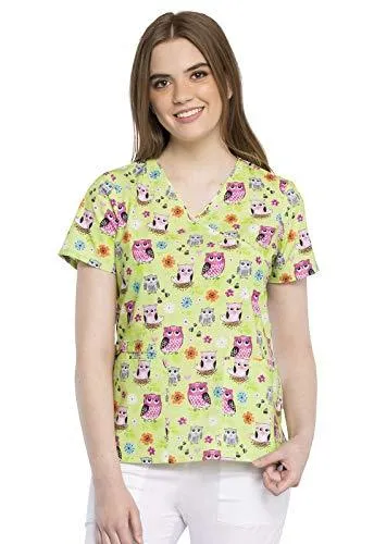 Cherokee CK614 Mock Wrap Scrub Top