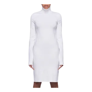 Compact Wool Dress White