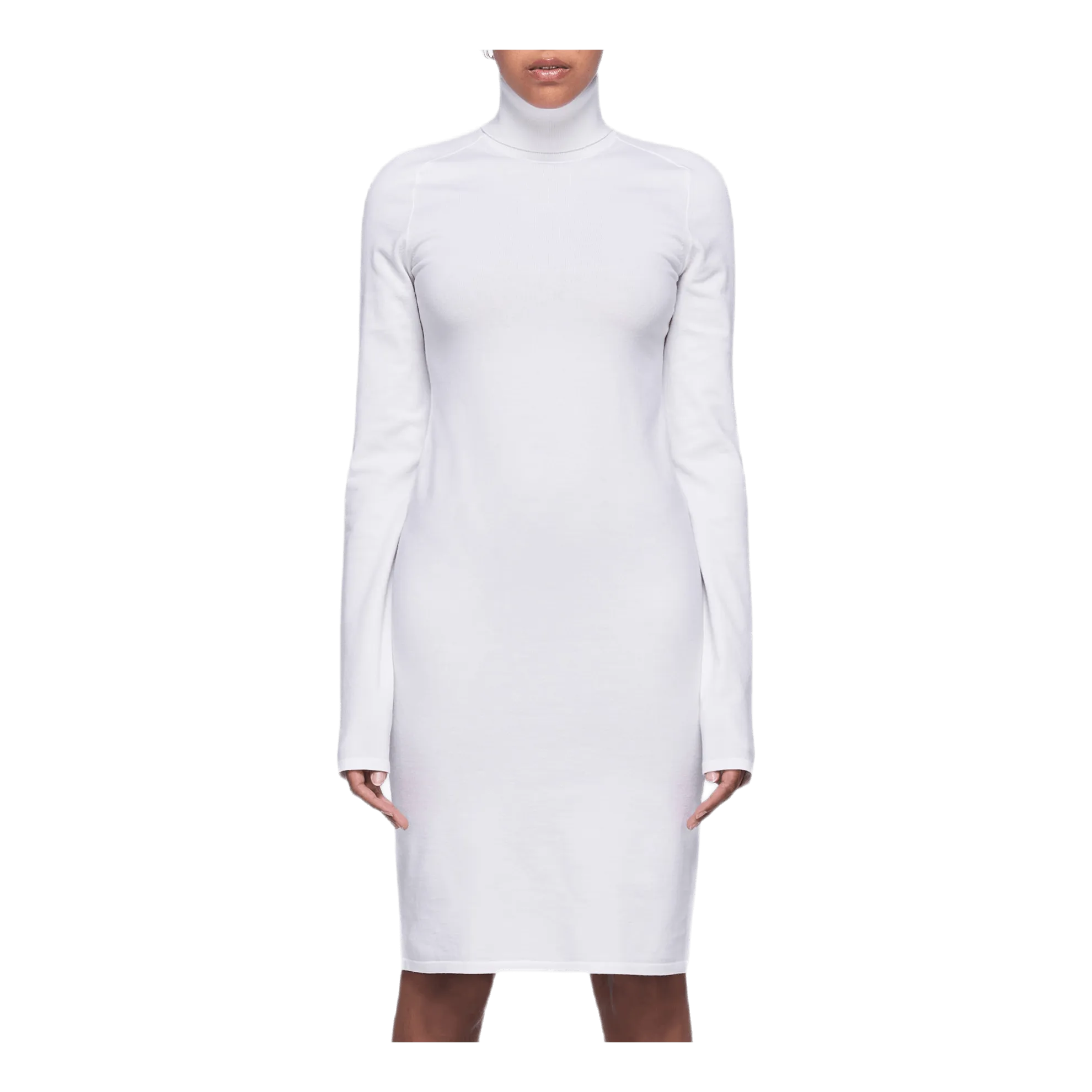 Compact Wool Dress White