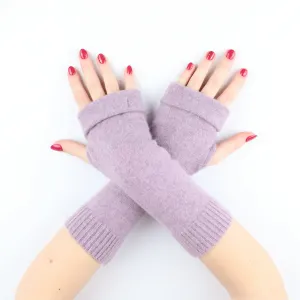Dusky Lavender Fingerless Gloves