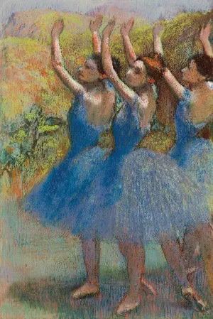 Edgar Degas - Three Dancers In Purple Skirts