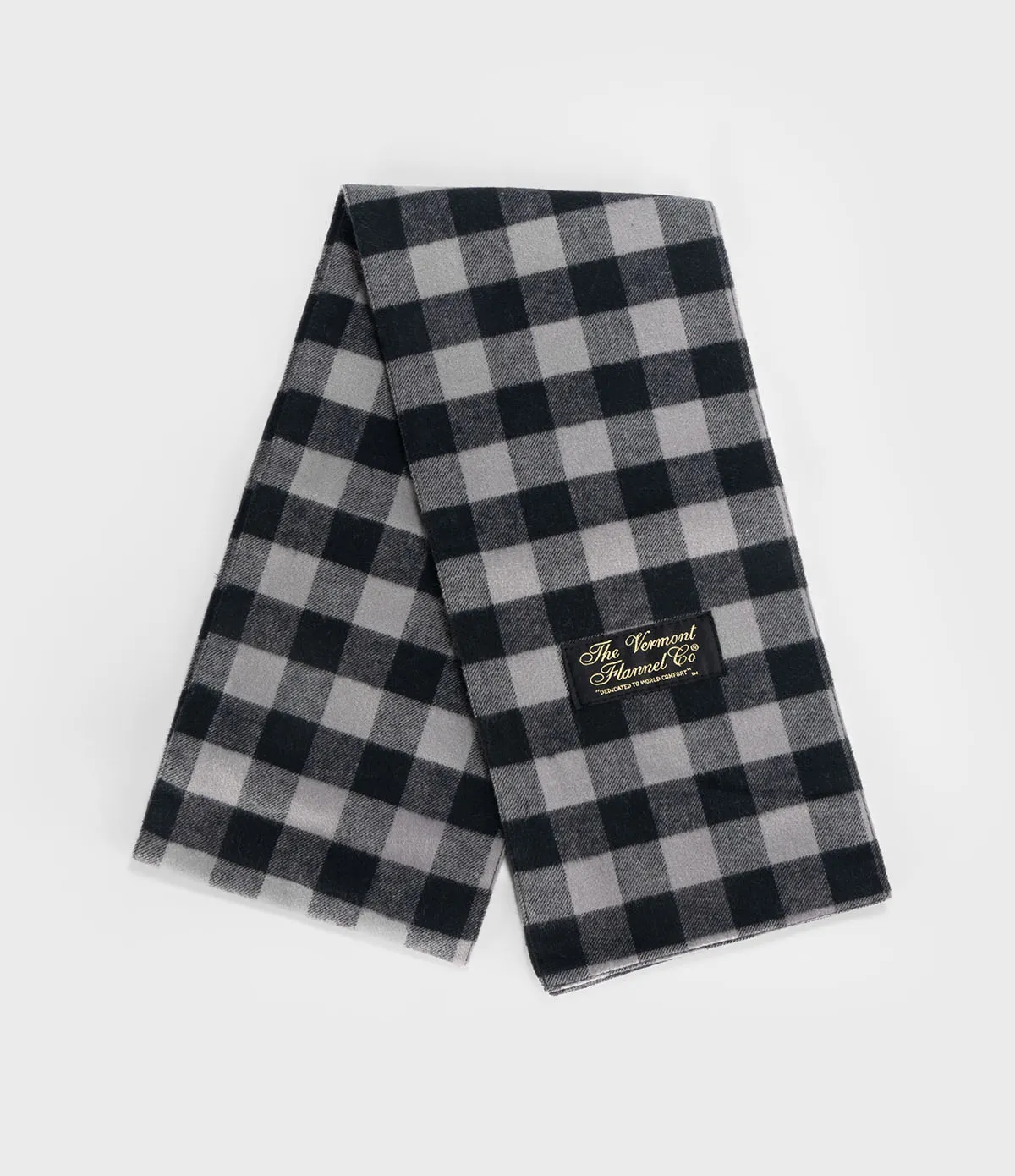 Flannel Scarf - Gray Buffalo