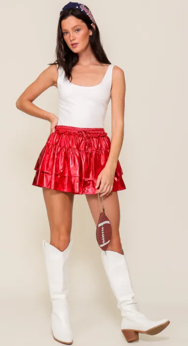 Game Day Glam Tiered Ruffle Skort