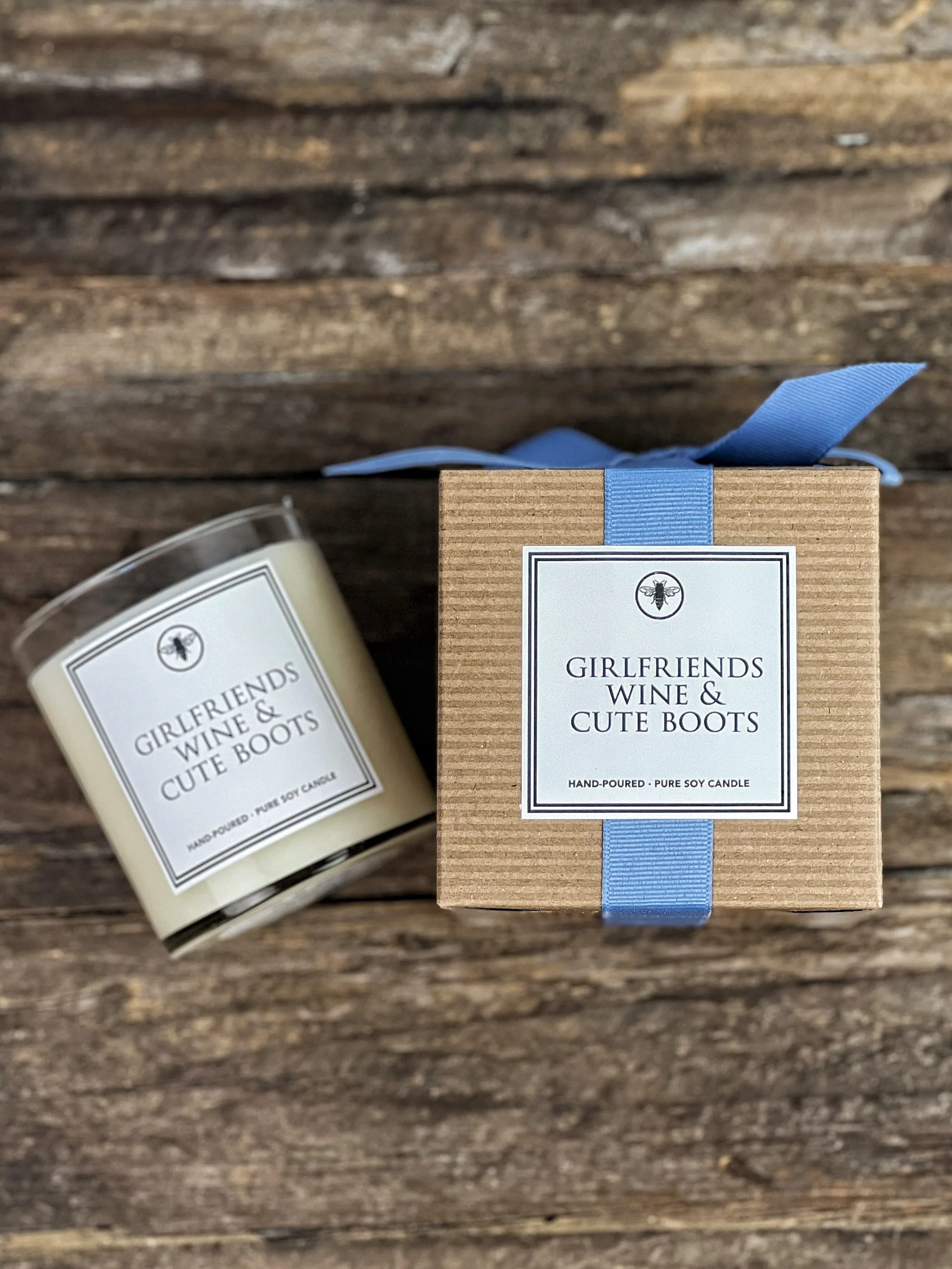 Girlfriends, Wine & Cute Boots Signature 2-Wick Candle