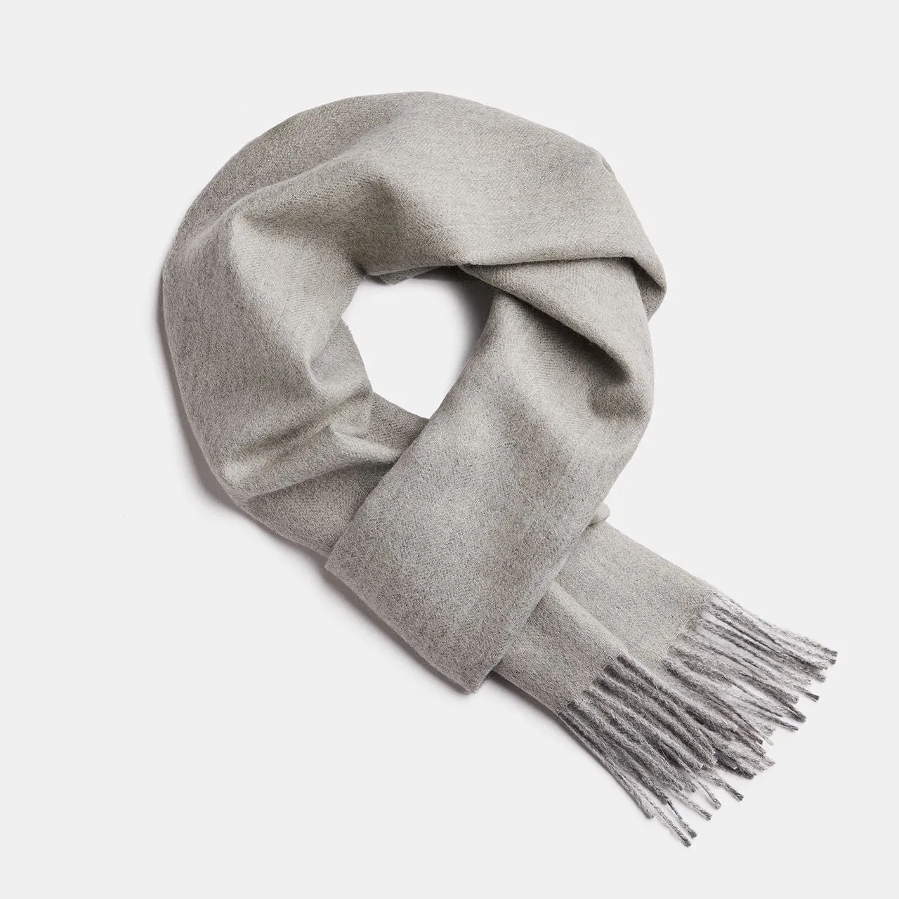 Herringbone Baby Alpaca Wool Scarf from Peru