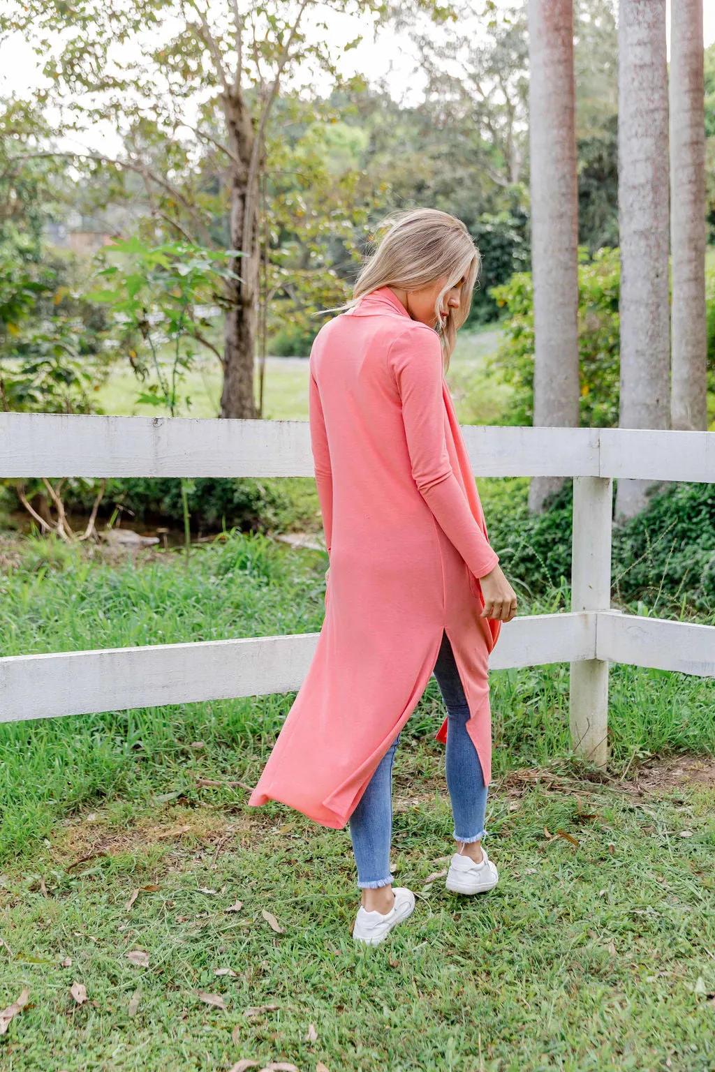Jane Cardigan in Coral