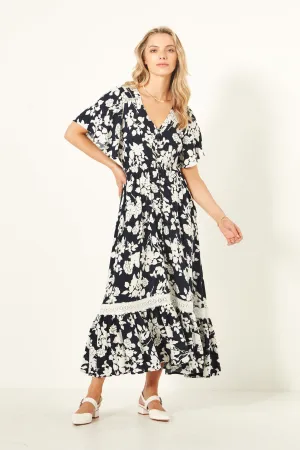 Lemon Tree Jolander Dress Navy Floral