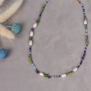 Necklace Japanese Seed & Camilla Beads