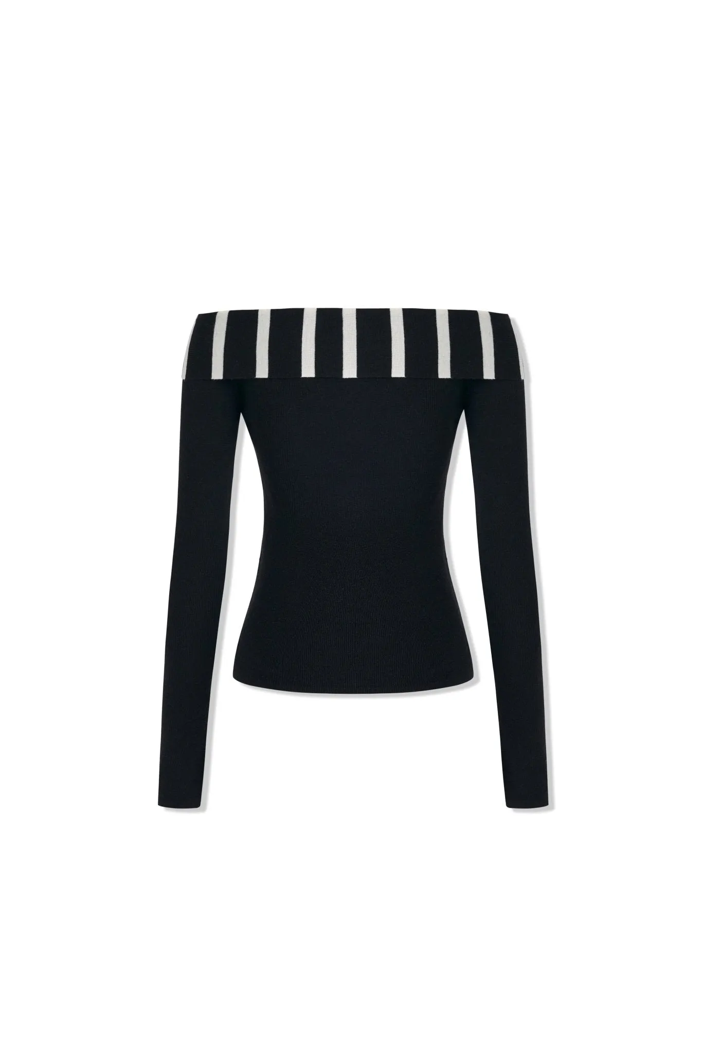 Off-Shoulder Knitwear In Black