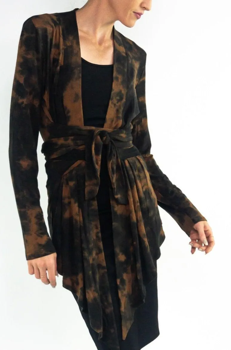 Ora Cardi in Rust Tie Dye
