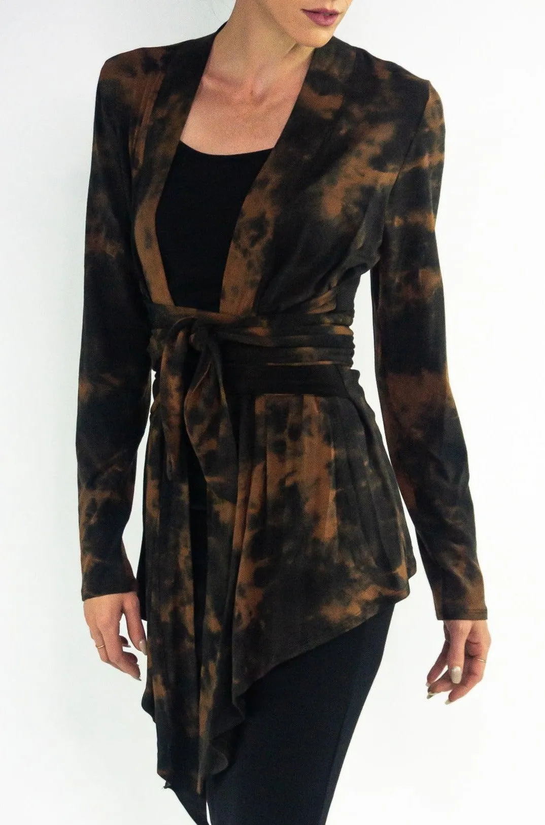 Ora Cardi in Rust Tie Dye