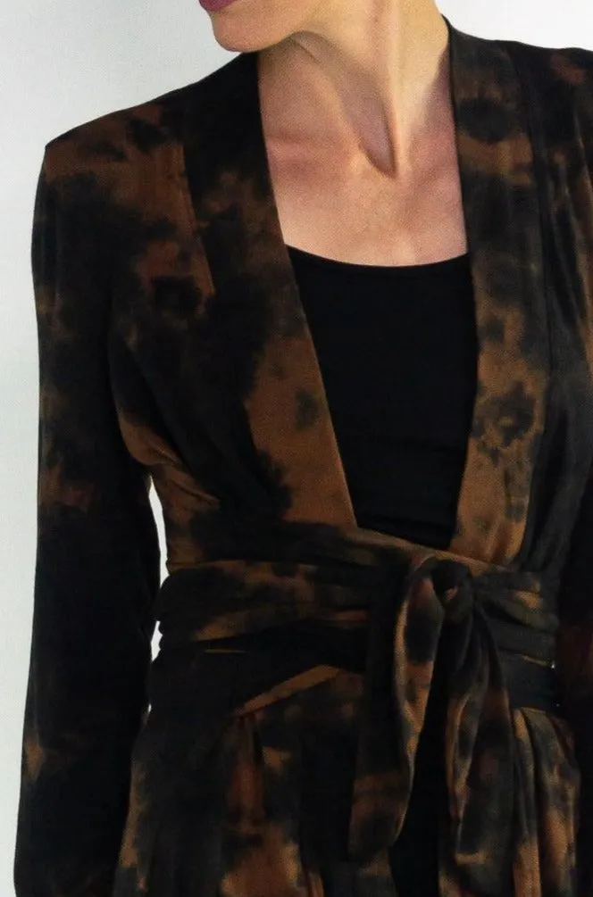 Ora Cardi in Rust Tie Dye