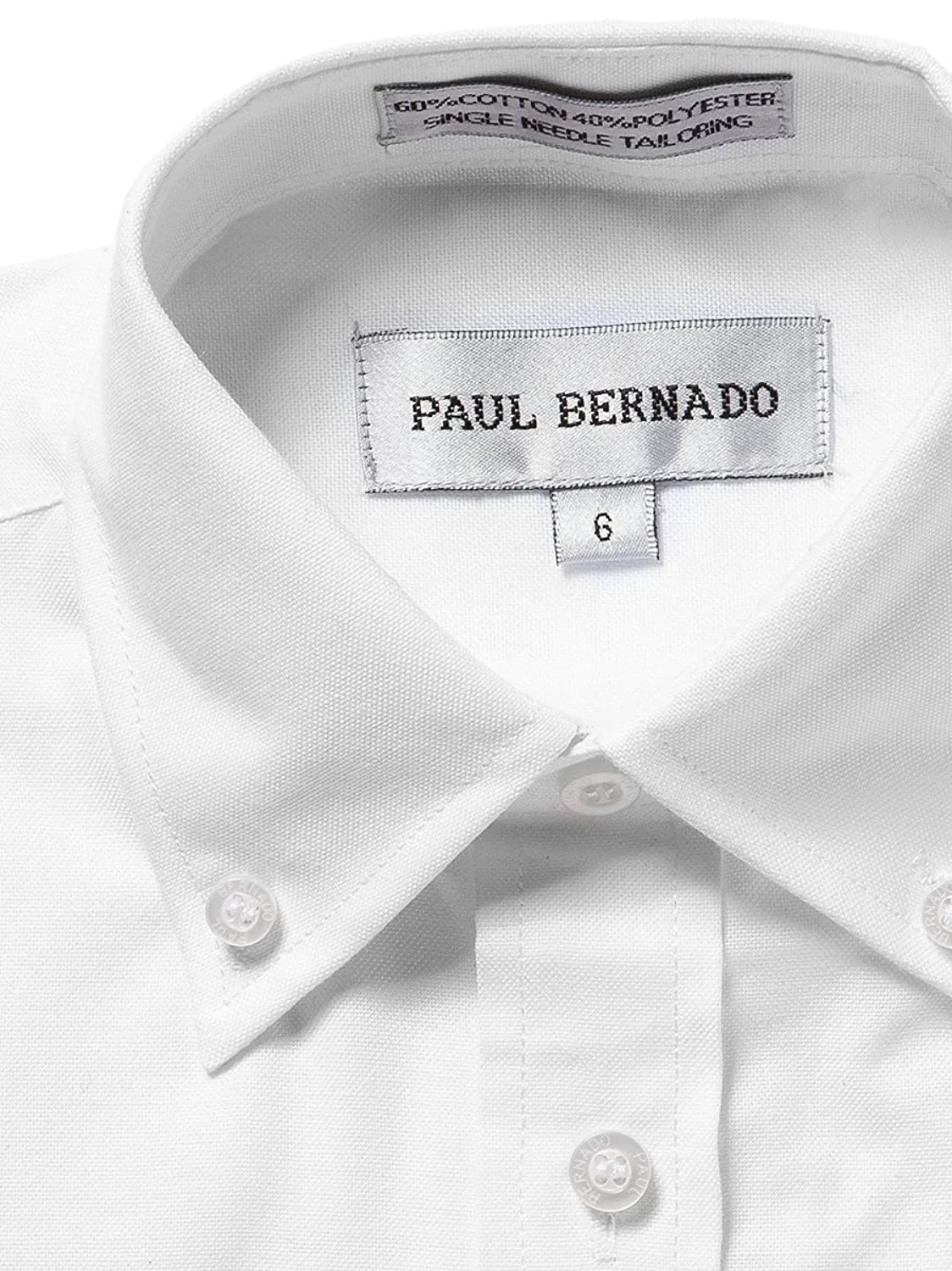 Paul Bernado Boy's Long Sleeve Button-Down Oxford Shirt - CLEARANCE - FINAL SALE
