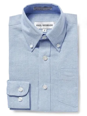 Paul Bernado Boy's Long Sleeve Button-Down Oxford Shirt - CLEARANCE - FINAL SALE