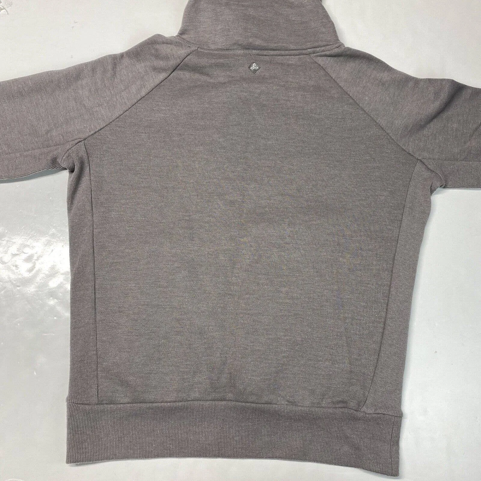 Prana Gotu Pullover Sweatshirt Sz Small Gray Moonrock Athleisure Relaxed Fit