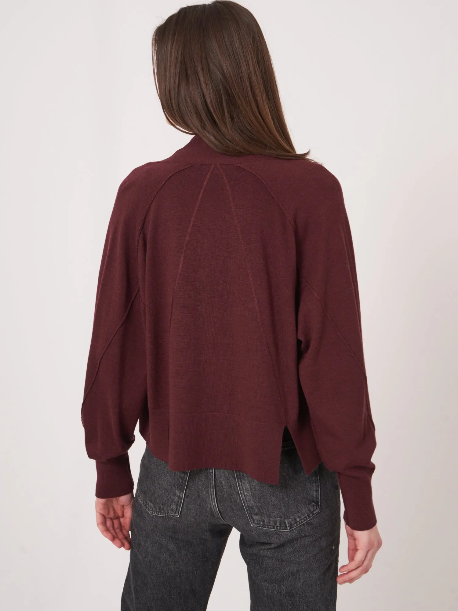 Repeat Short Easy fit Cardigan