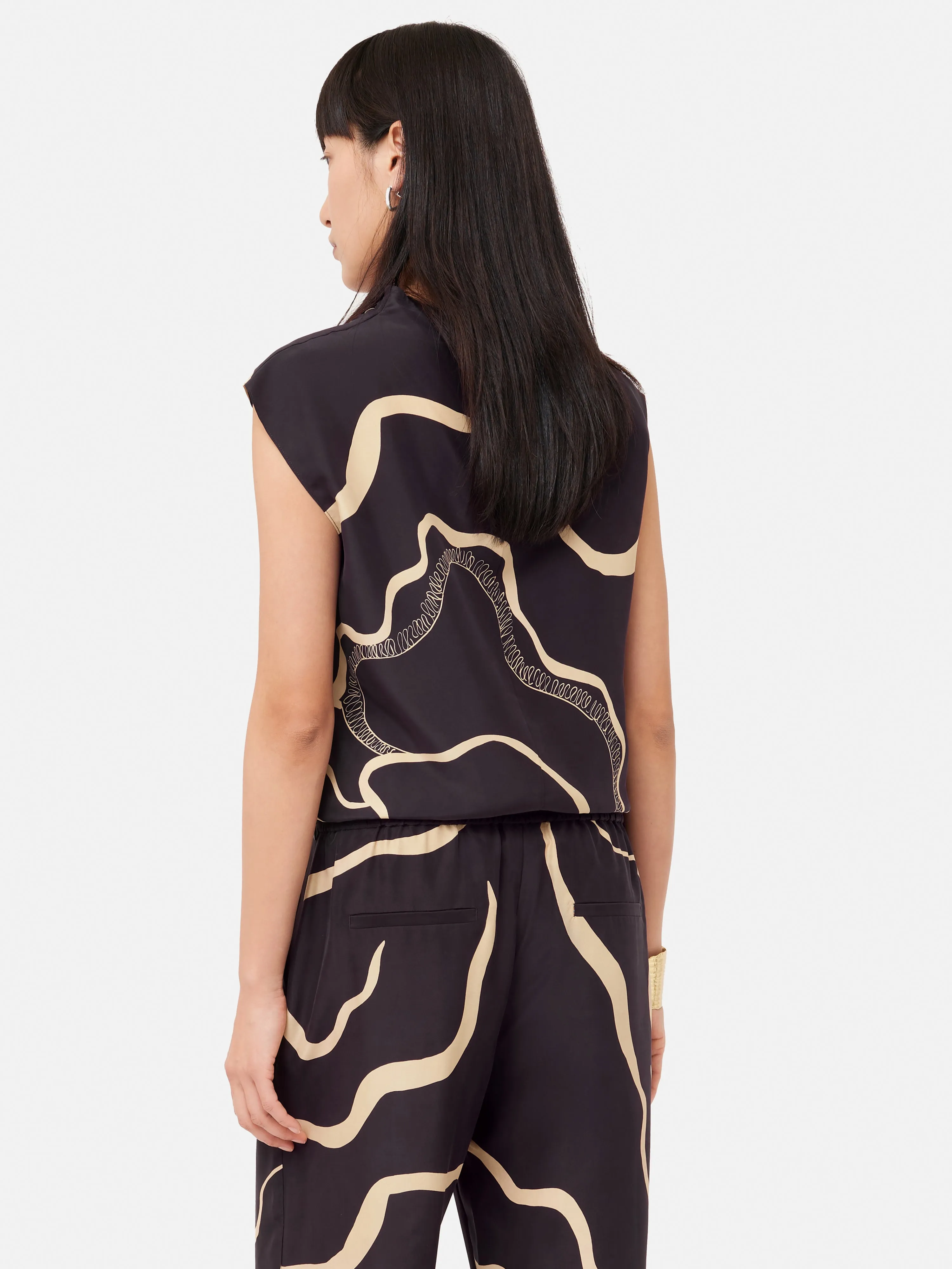 Sharan Ranshi Silk Top | Purple