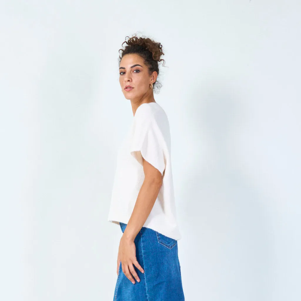 Sleeveless v-neck sweater wholesale