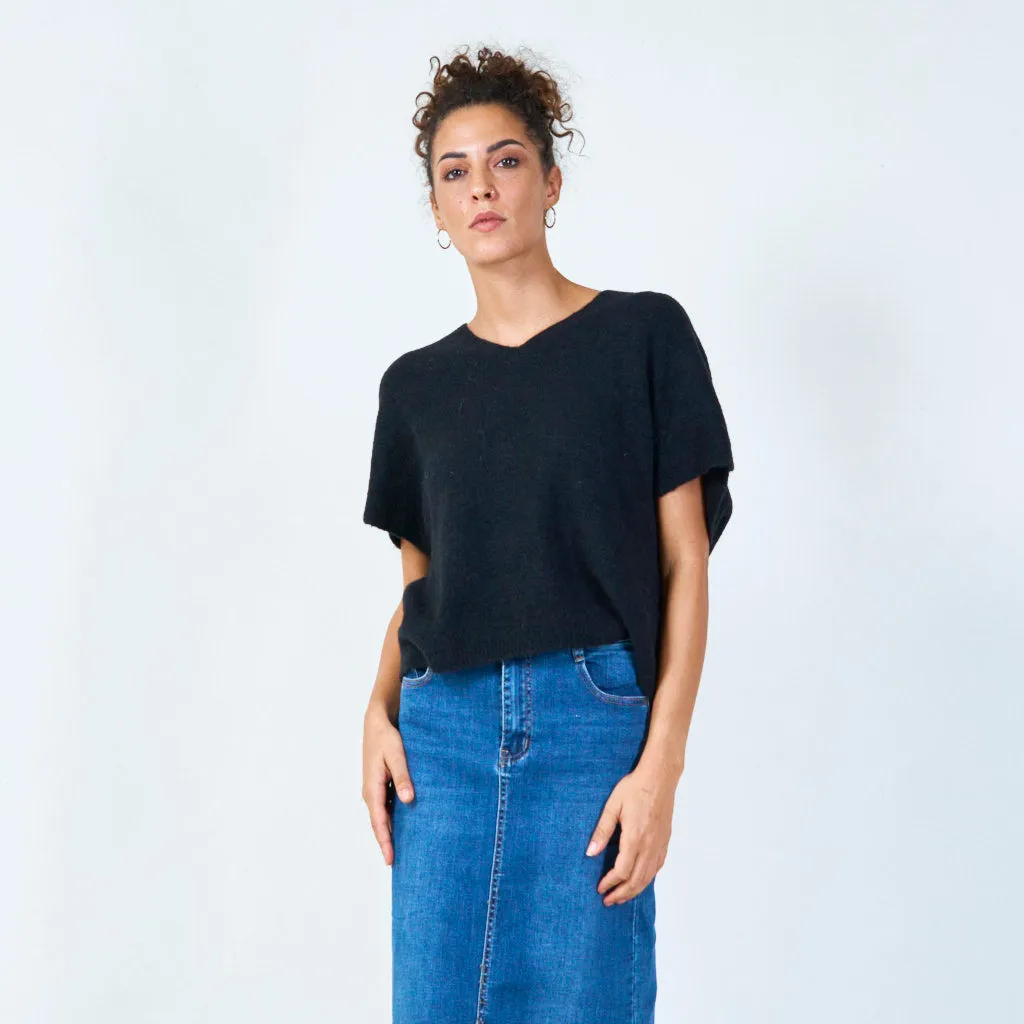 Sleeveless v-neck sweater wholesale