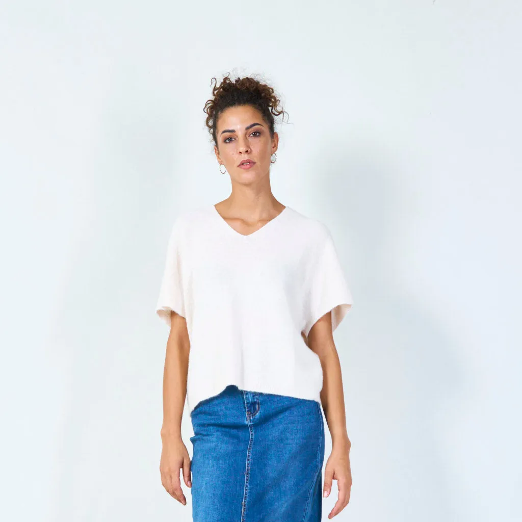 Sleeveless v-neck sweater wholesale