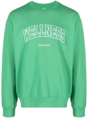 slogan-print cotton sweatshirt