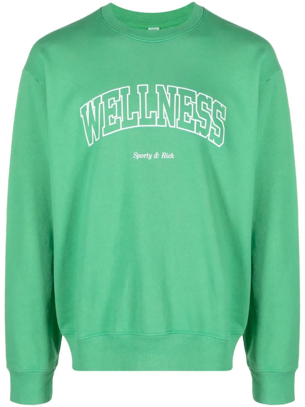 slogan-print cotton sweatshirt