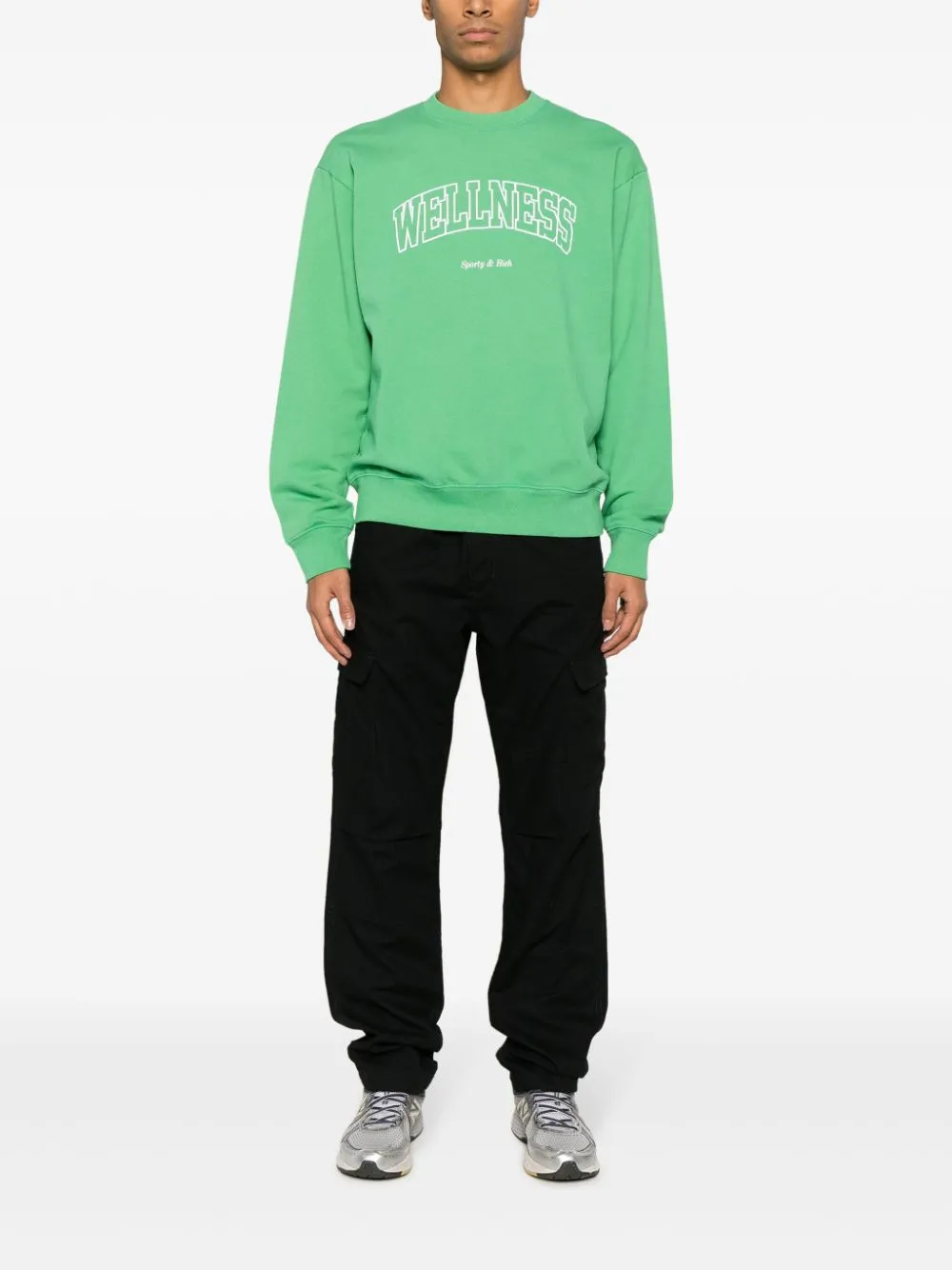 slogan-print cotton sweatshirt