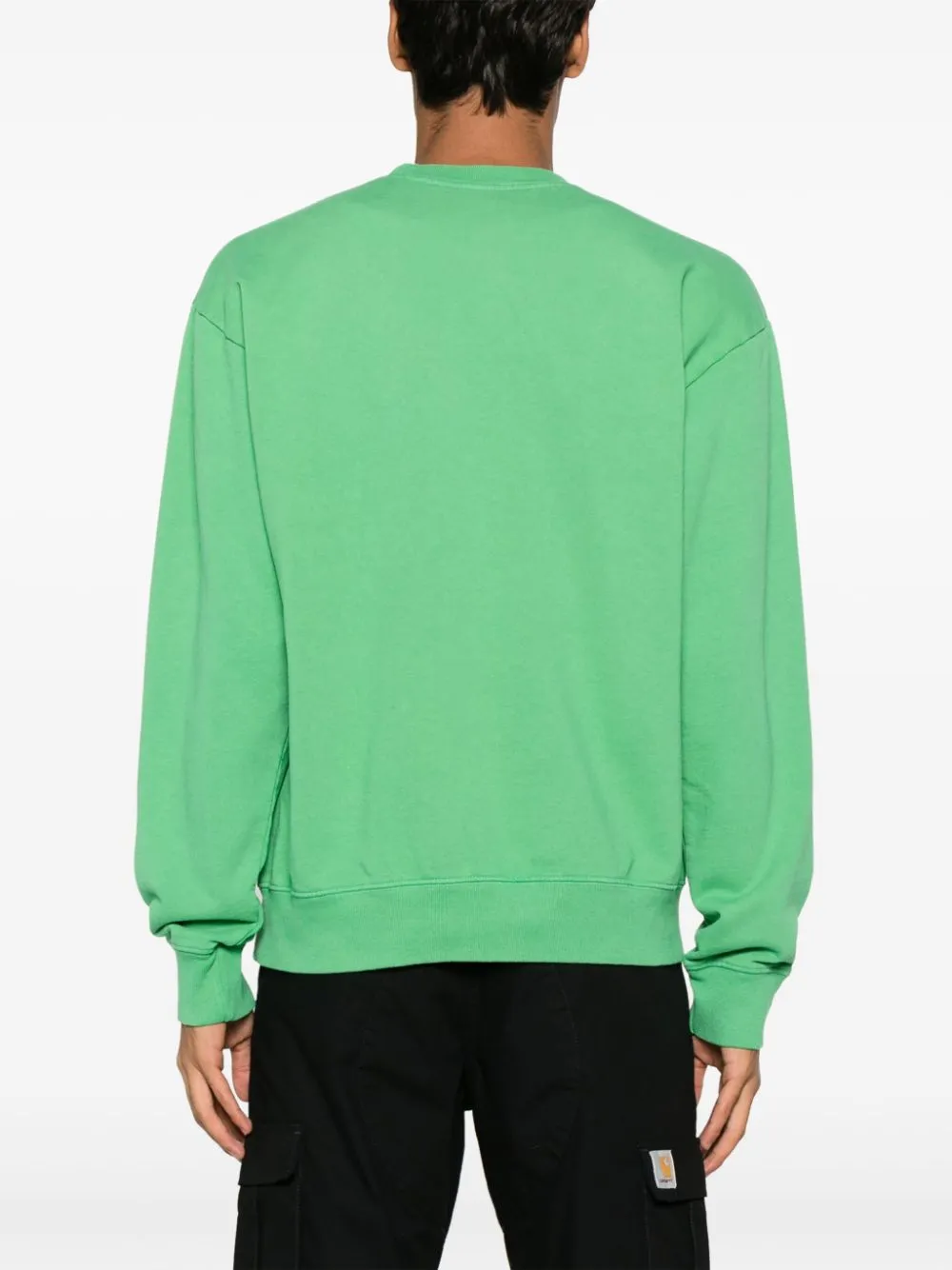slogan-print cotton sweatshirt