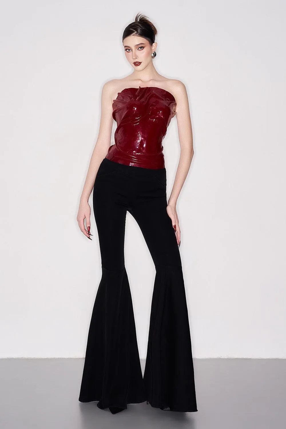 Soleila Bodycon Sleeveless Crepe Top