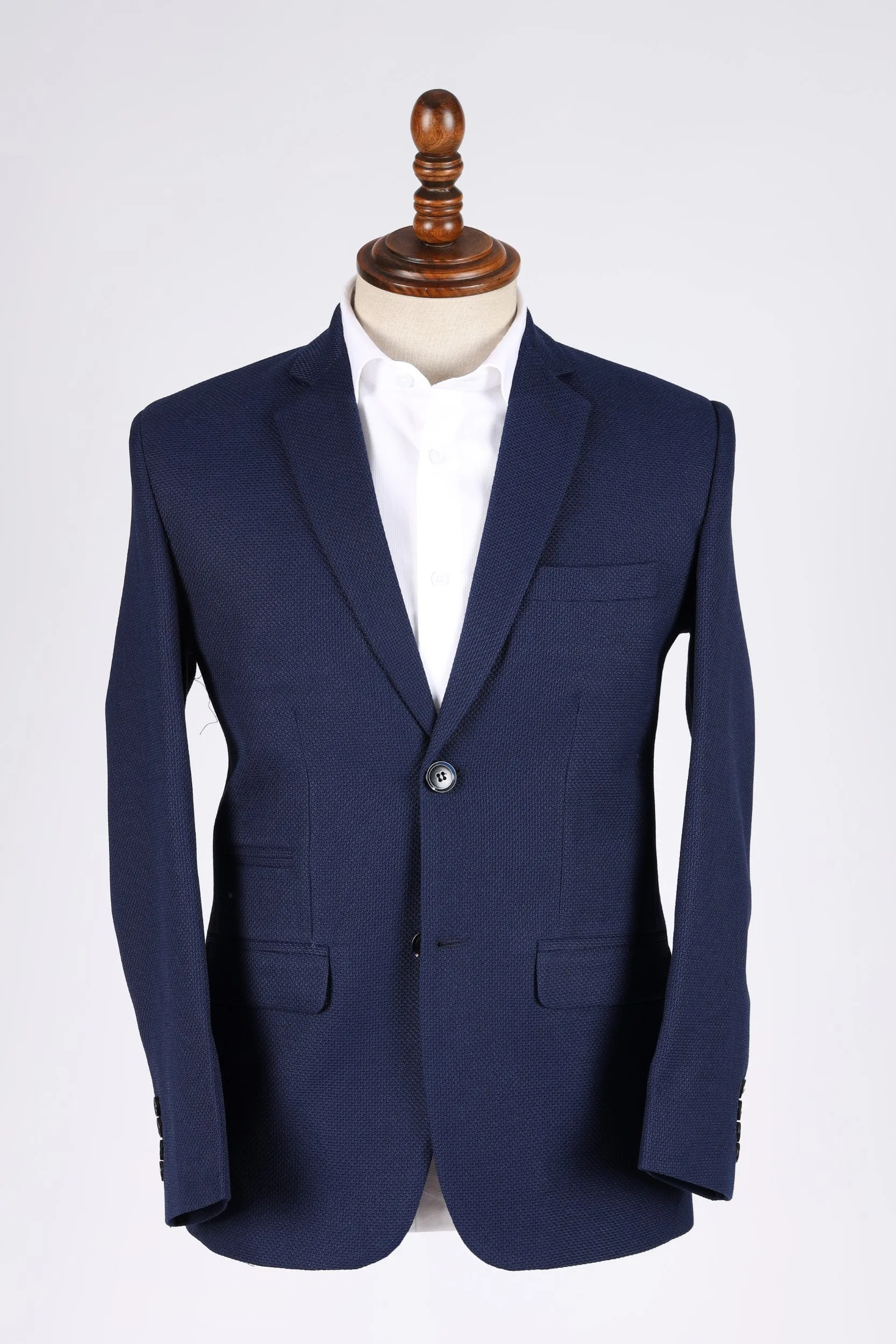 TEXTURED SLIM FIT BLAZER