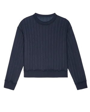 The Reversible Quilted Avalanche Sweatshirt. -- Midnight