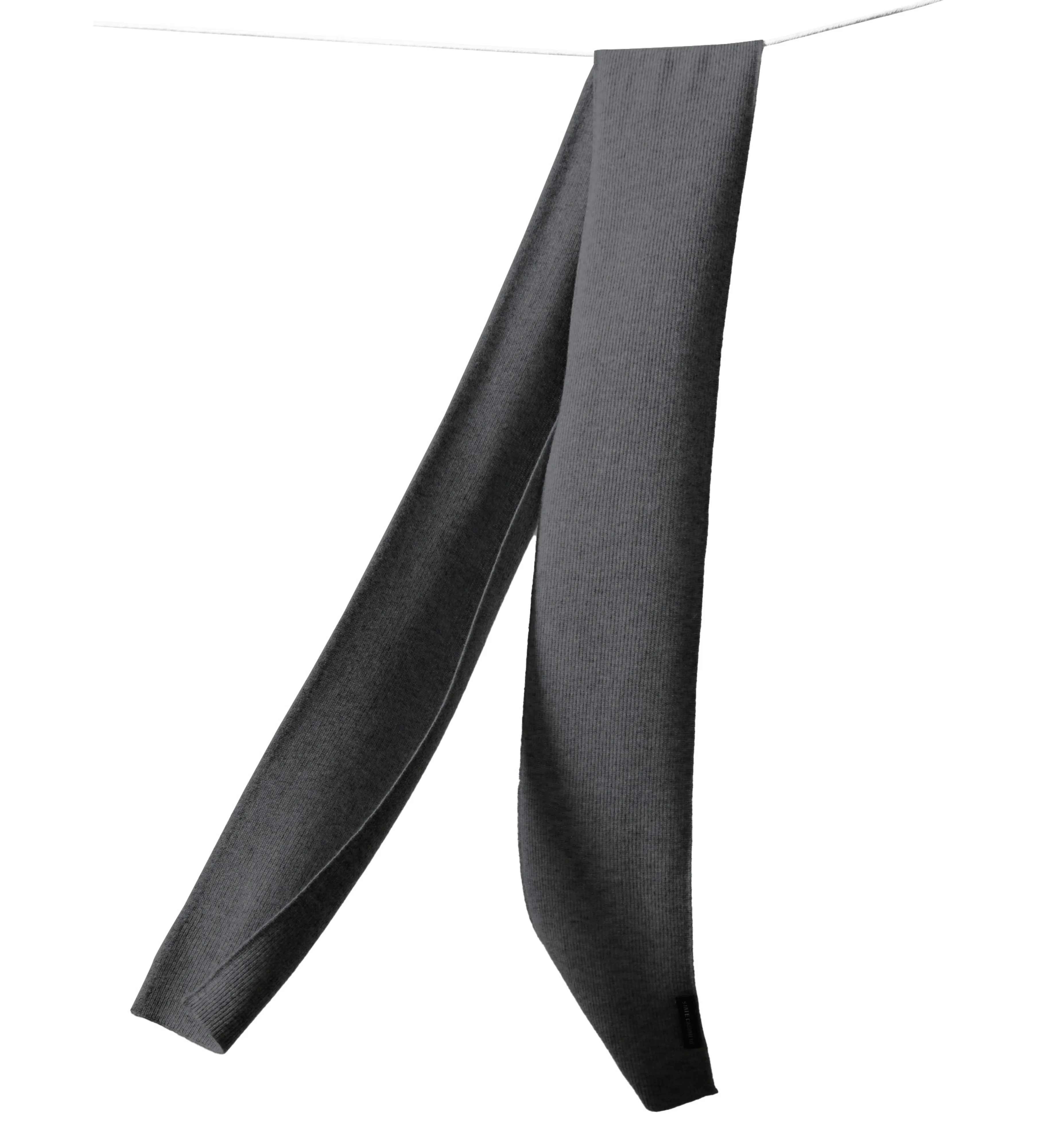 The Unisex Cashmere Ribbed Solid Color Scarf