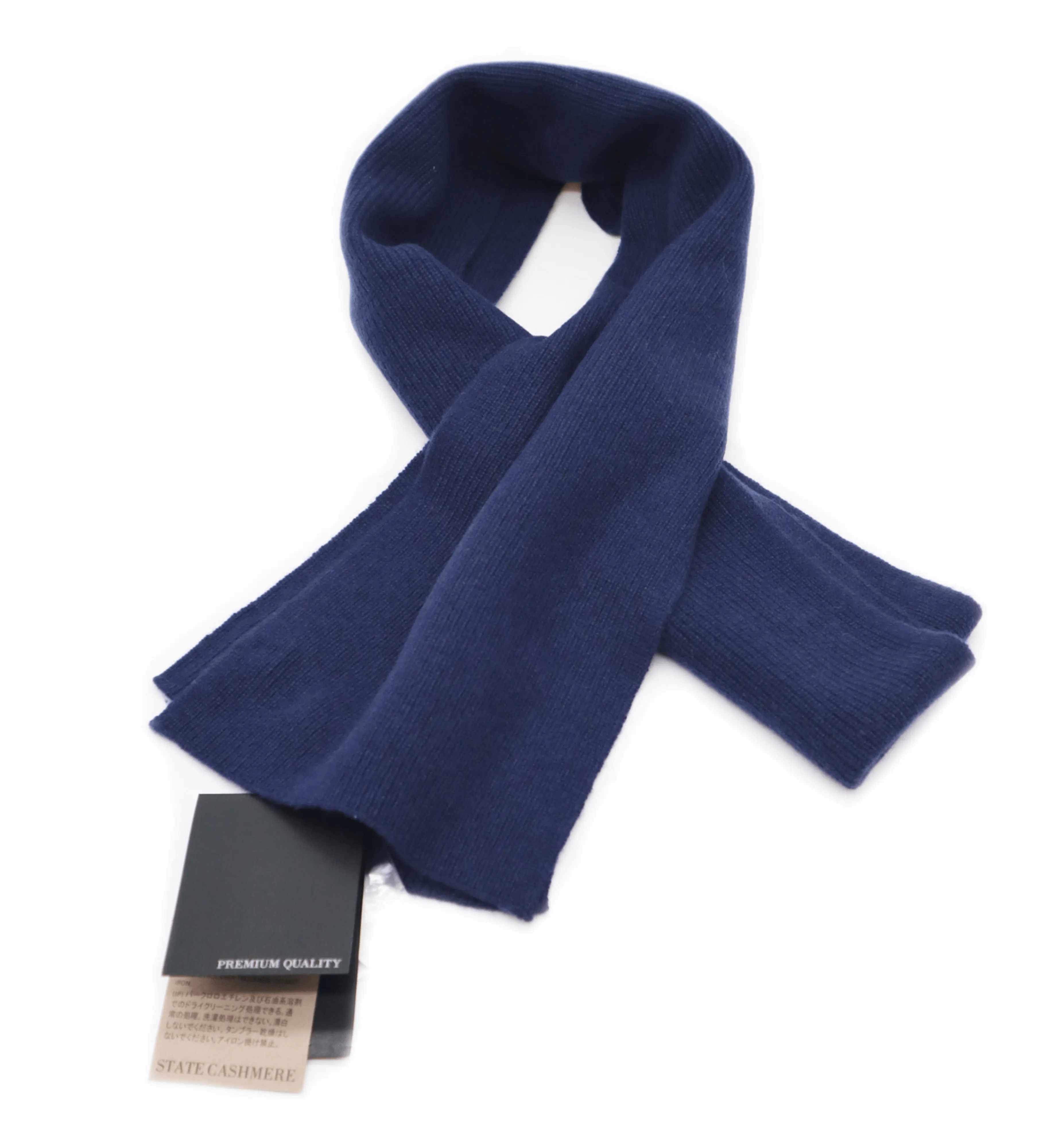The Unisex Cashmere Ribbed Solid Color Scarf