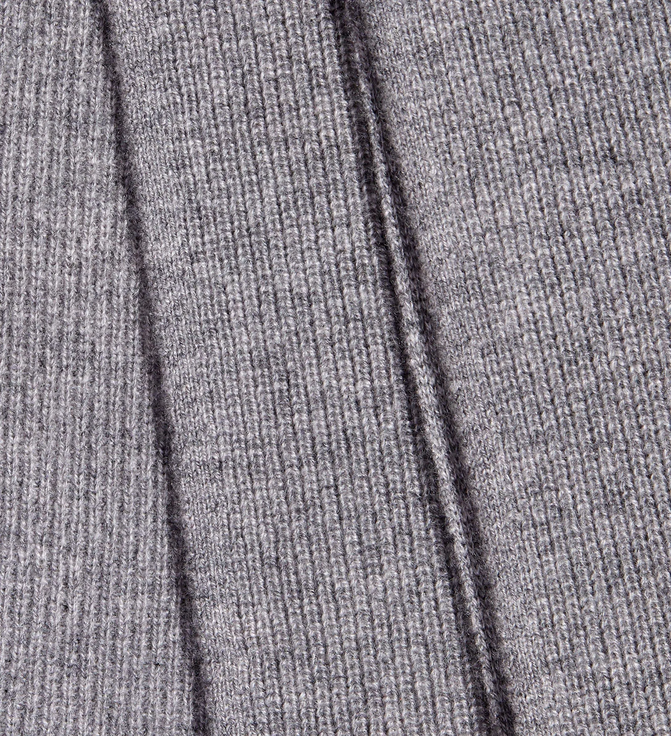 The Unisex Cashmere Ribbed Solid Color Scarf