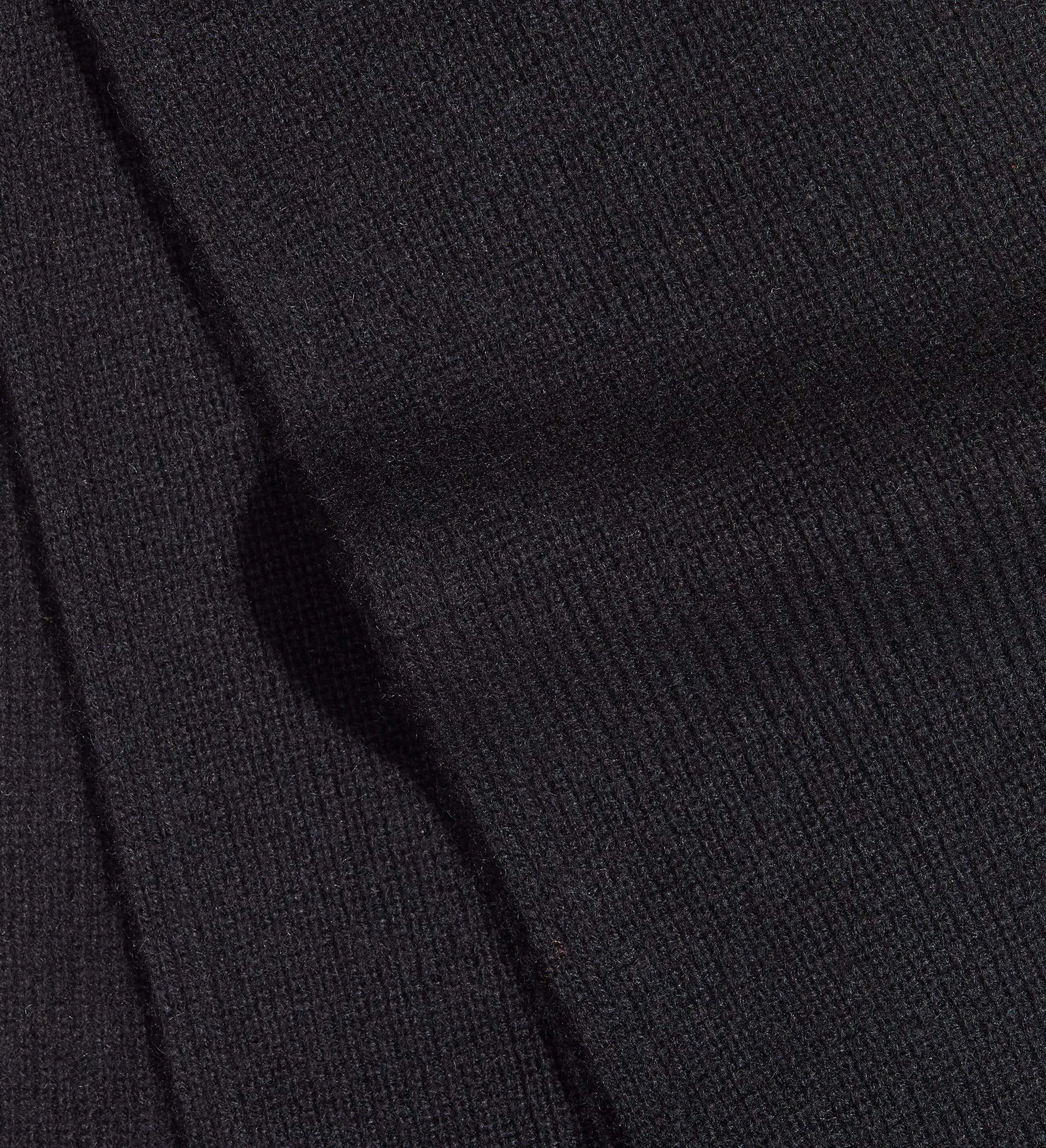 The Unisex Cashmere Ribbed Solid Color Scarf