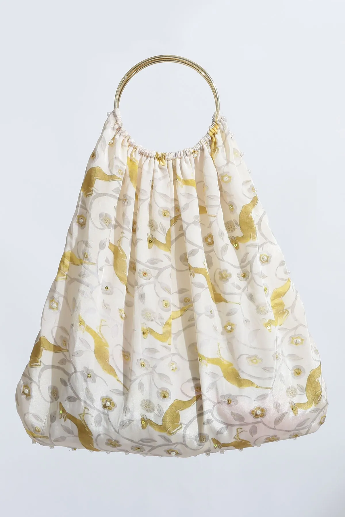 Wallaby Printed Crepe Tote Bag